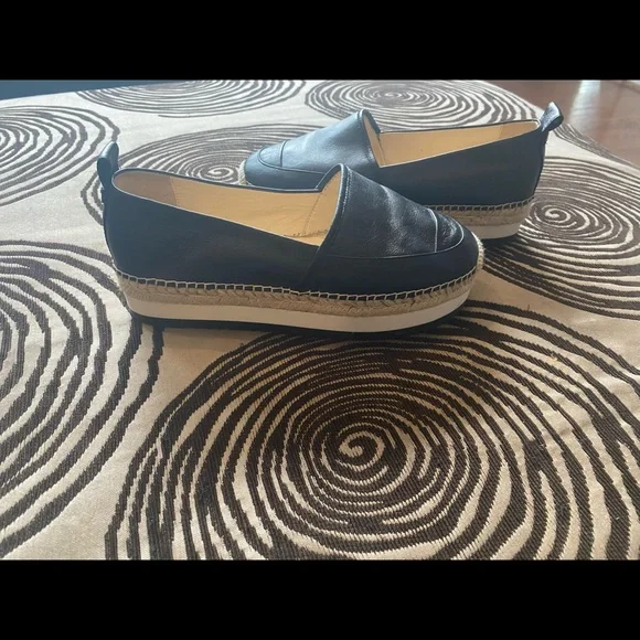 Jill Sander Navy Kenia Navy Blue Platforn Espadrilles - Picture 7 of 11
